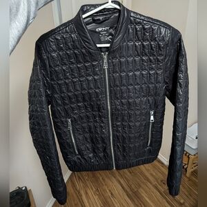 Dkny Packable Quilted Bomber Jacket
